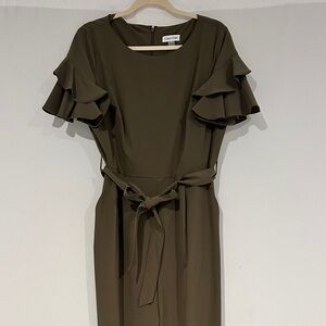 Calvin Klein Olive Green Jumpsuit